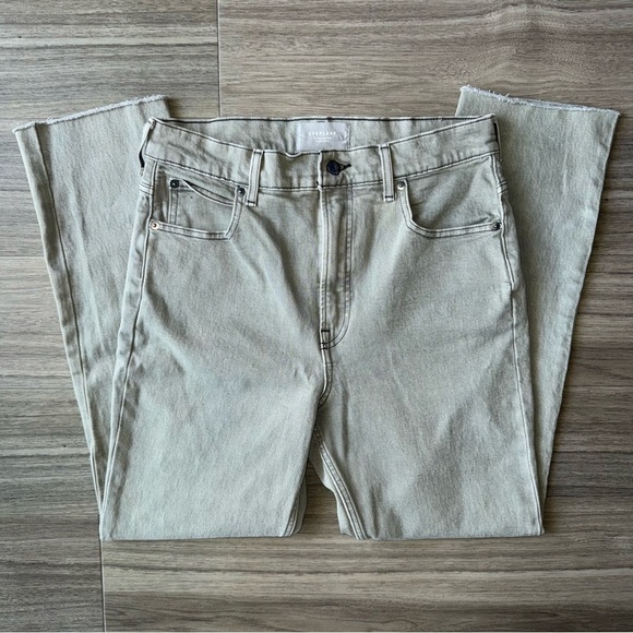 Everlane Way High Slim Aqua Gray Green Jeans Size 28 Regular - Picture 4 of 9